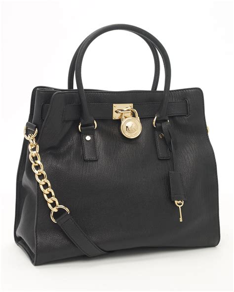 michael kors bags hamilton black demo|Michael Kors Hamilton studded tote.